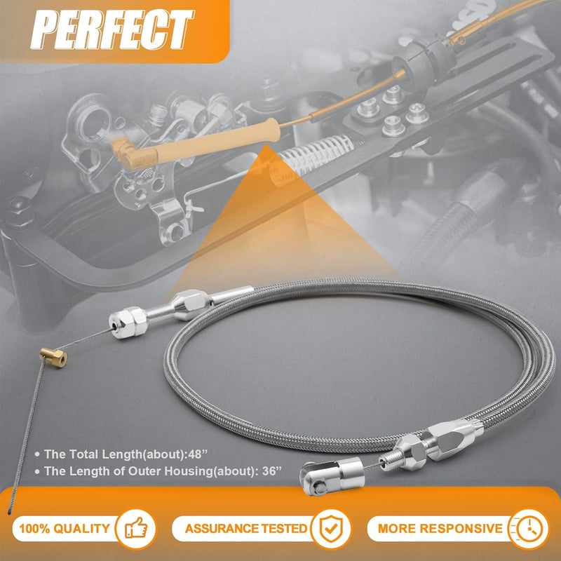 daola888 كابل دواسة السرعة بطول 36 بوصة، متوافق مع محرك شيفروليه LS1 من 1997-2007، 4.8L 5.3L 5.7L 6.0L، مجموعة خط الوقود لتبديل LS. - Image 5